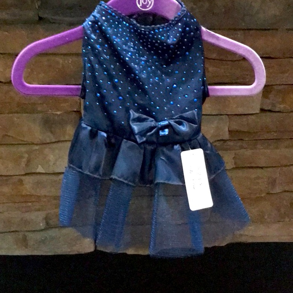 Navy small pet dress.